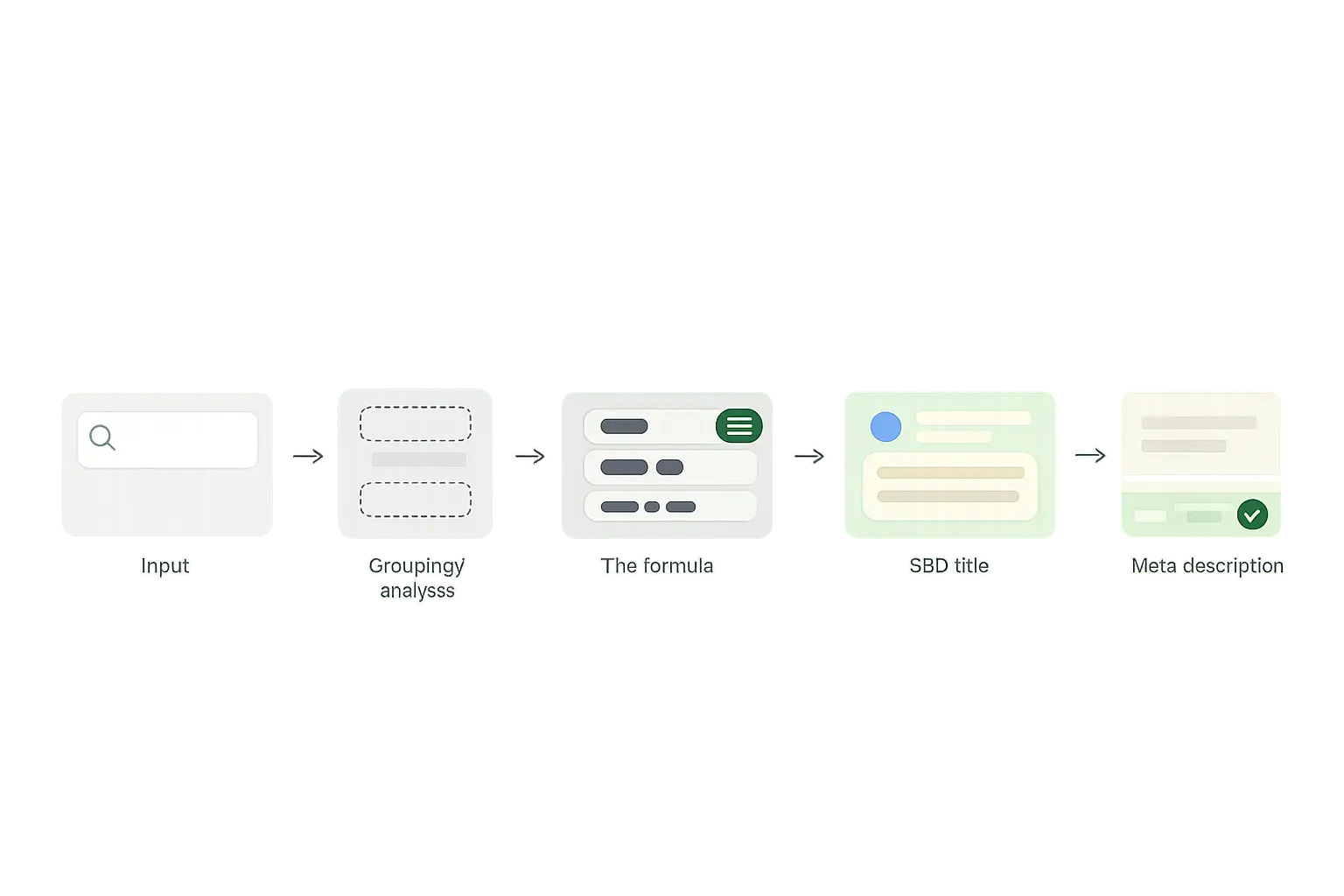 SEO title generation workflow from keyword to optimized title meta description and URL slug